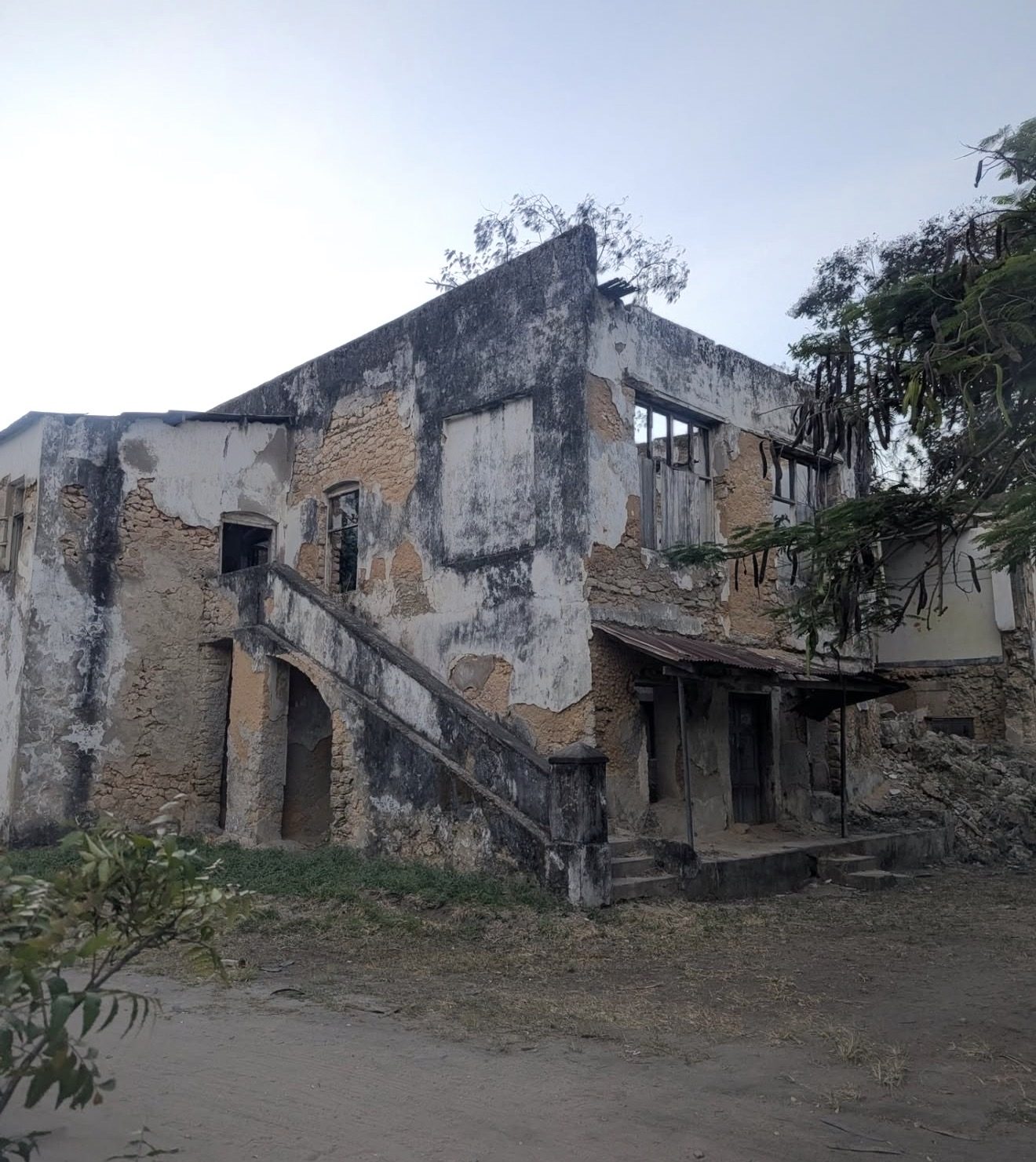 Ruins of a German colonial-era building in Bagamoyo